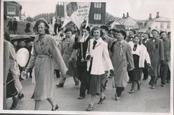 Russefeiring 1950. Namsos. I barnetoget