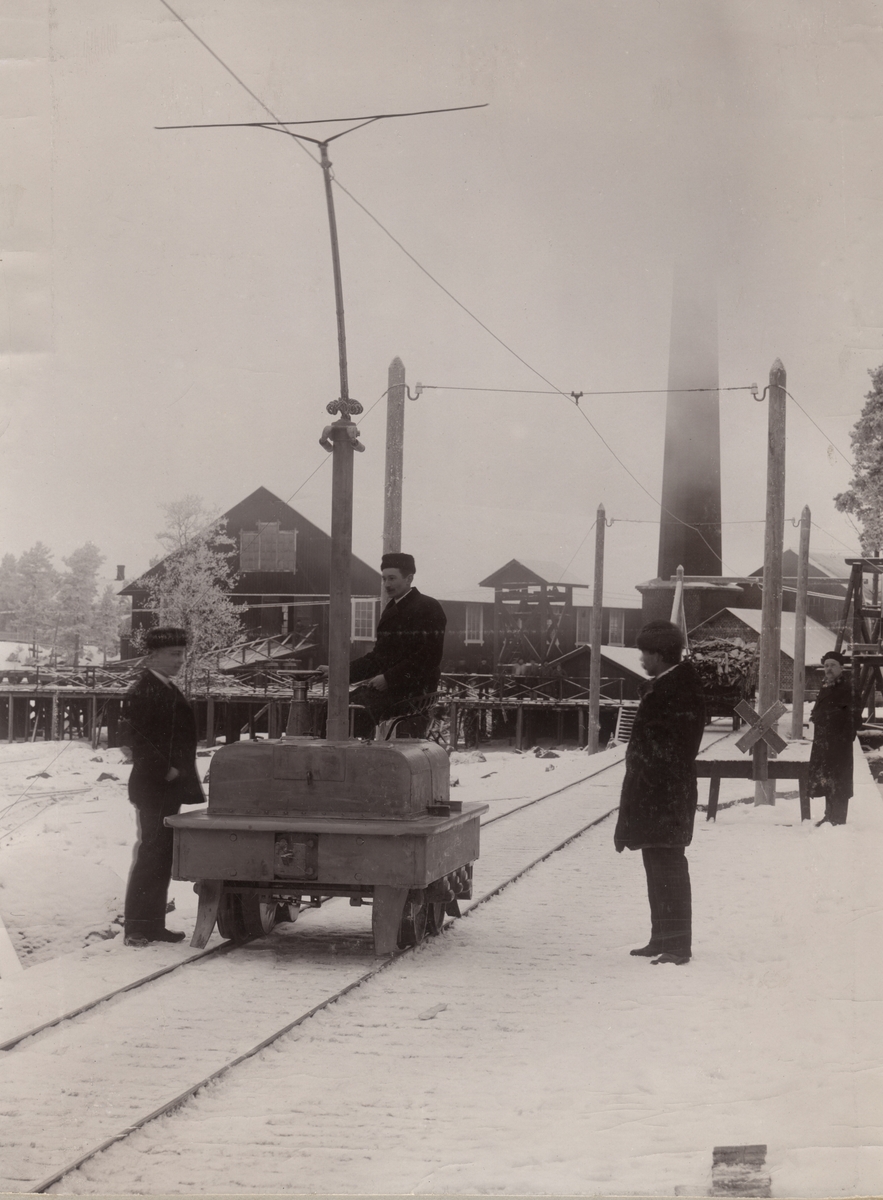Elektromotiv för Halla Sågverk i Finland 1895.