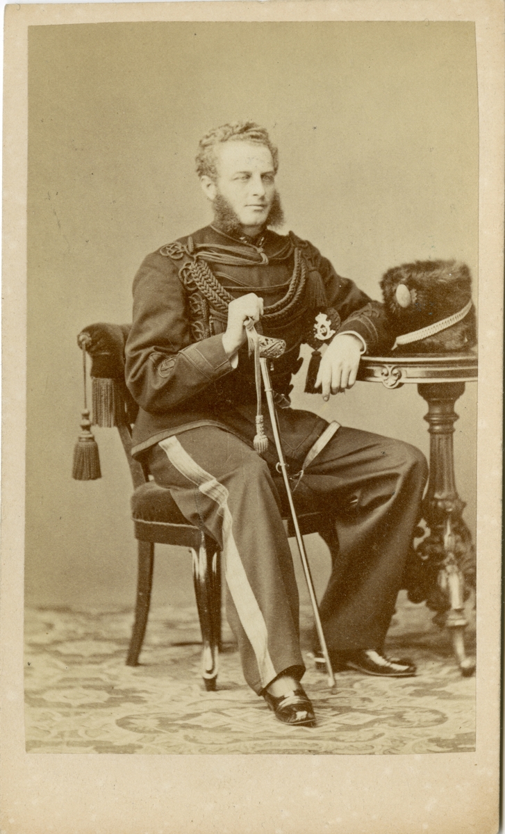 Porträtt av löjtnant Axel Theodor Polycarpus Cronhjelm.