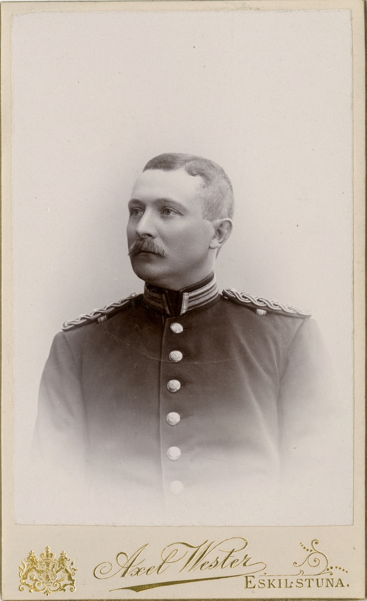 Porträtt av Johan Axel Christoffer Freidenfelt, löjtnant vid Kalmar regemente I 21.