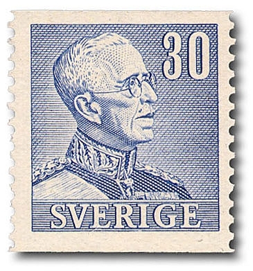 Gustaf V profil höger, typ II