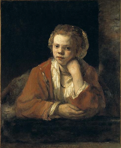 Kökspigan betraktas av många som ett av Rembrandts mest representativa verk. De varma färgtonerna i rött, brunt och gult samt den levande framställningen av flickan gör den till ett av hans verkliga mästerverk.Man antar att Rembrandt har haft en speciell person, kanske någon i hans hushåll som modell, någon som han kände väl, eftersom han givit henne en sådan tydlig karaktär. Men det är inte hans Hendrickje, den kvinna som han levde ihop med 1651, hon var 25 år gammal då och Kökspigan är förmodligen något yngre. I mitten av 1600-talet målade Rembrandt en serie målningar på gränsen mellan porträtt och genrebild av unga flickor. I Nationalmuseums samlingar finns en serie teckningar med liknande komposition där modellen vilar armbågarna mot ett underlag.