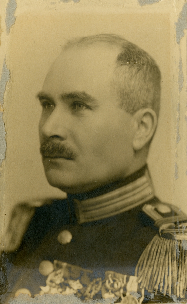 Porträtt av Henrik Lagerlöf, överstelöjtnant vid Norra skånska infanteriregementet I 24.