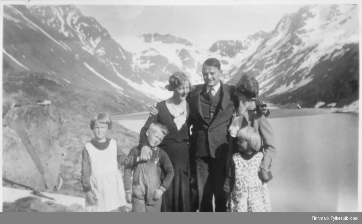 Familie ved Bergsfjordvannet