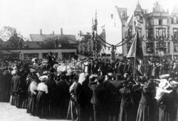 Et bilde fra kroningsferden da Hans Majestet Kong Haakon VII