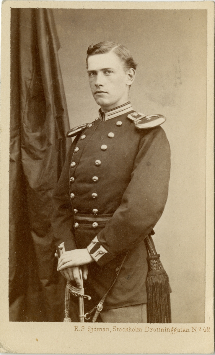 Porträtt av Ludvig Bernhard Rappe, löjtnant vid Kronobergs regemente I 11.