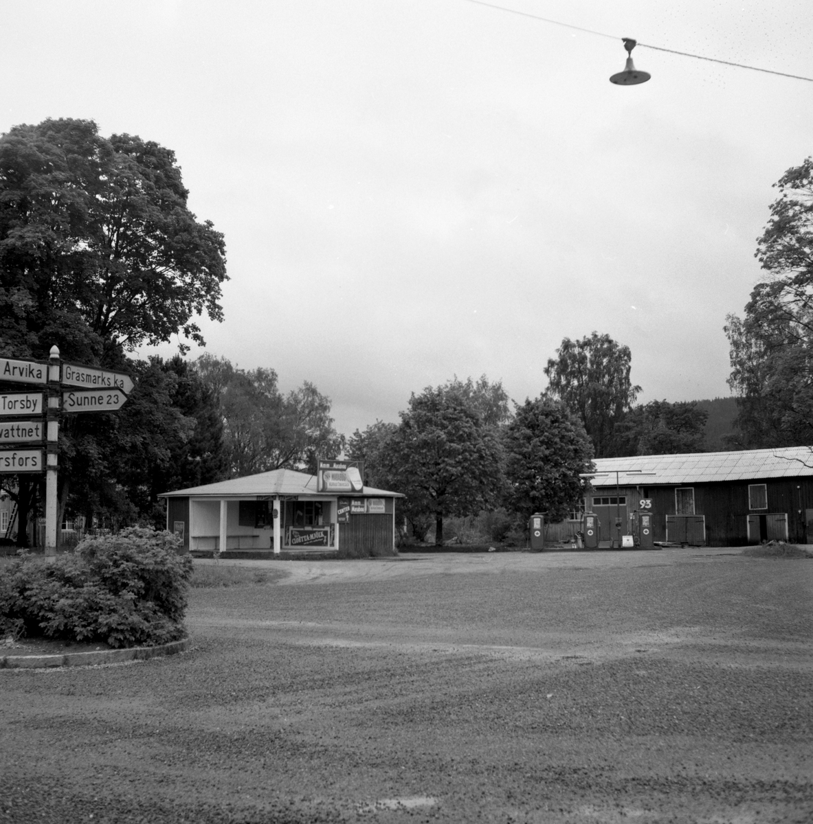 Någonstans i Värmland - från slutet av 1950-talet. Kiosken i Gräsmark.
