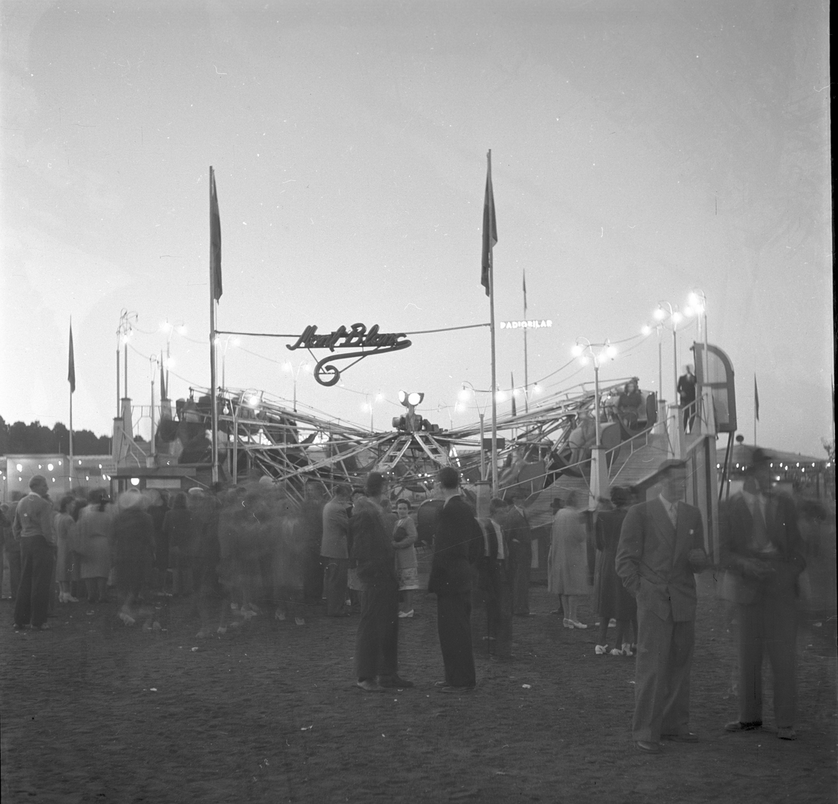 Nöjesavdelning på Folkparken. Gävleutställningen 1946

