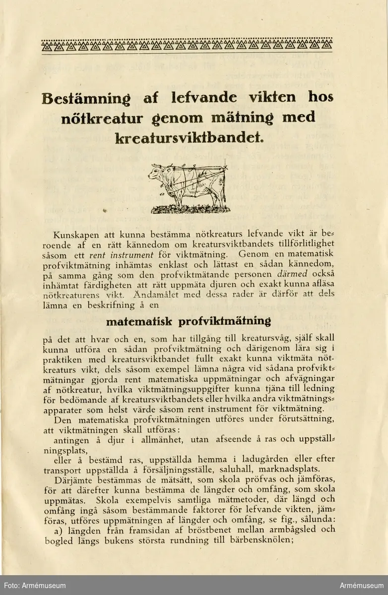 Grupp MV.

Trycksak, Bestämning av levande vikten hos..., Göteborg 1913.