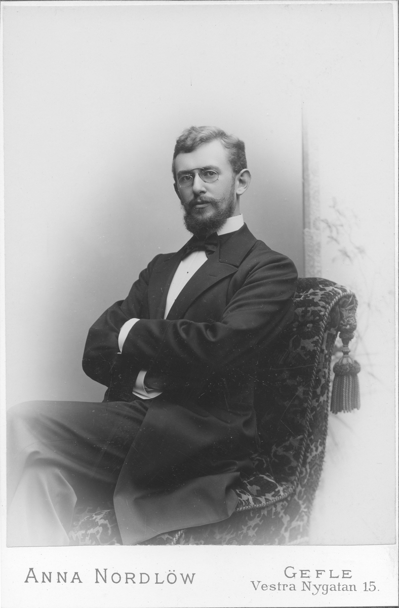 Ing. Arvid Björk. Foto år 1898.
