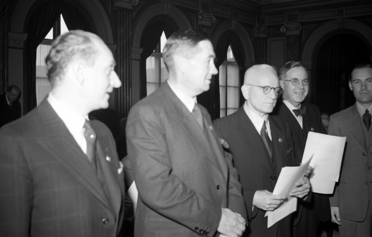 Fastighetsägarnas kongress på stadshuset 20 september 1946.