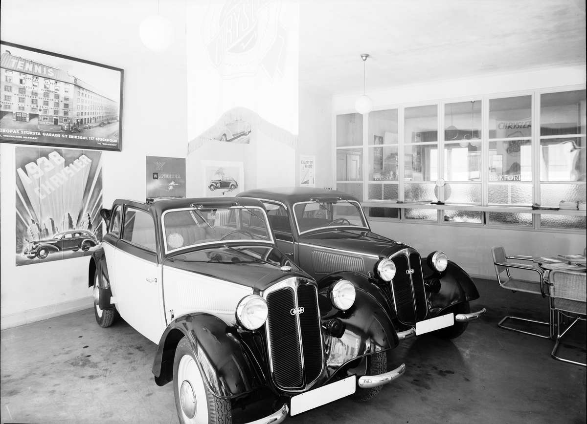 Philipsons Bil AB
Dodge; D.K.W (Wanderer); Chrysler

9 juli 1938