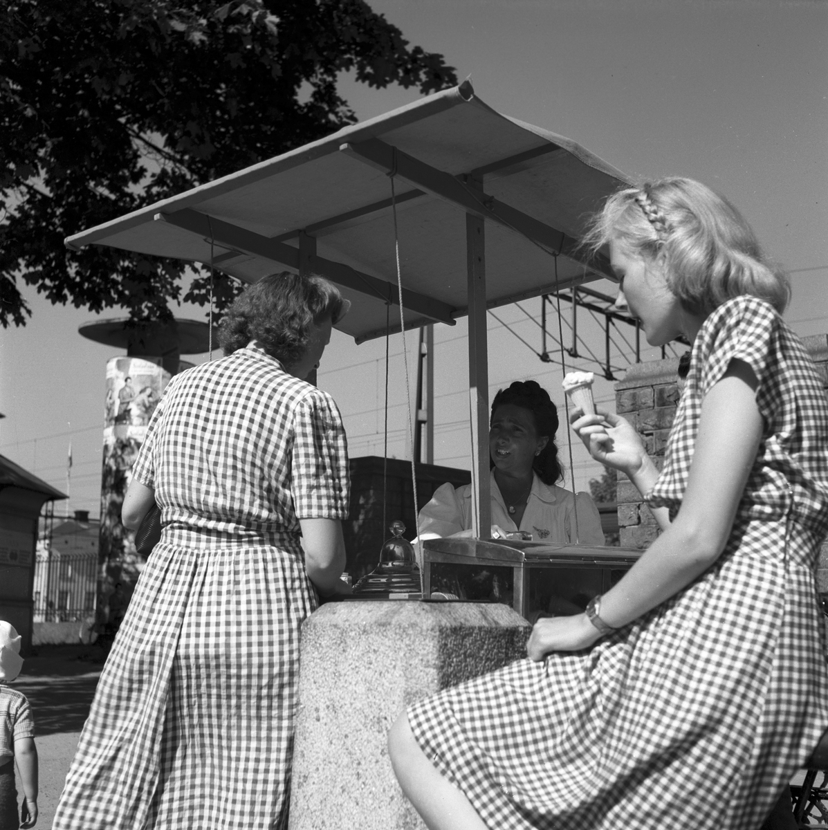 Palma glassförsäljning. Värmebölja. 1947.