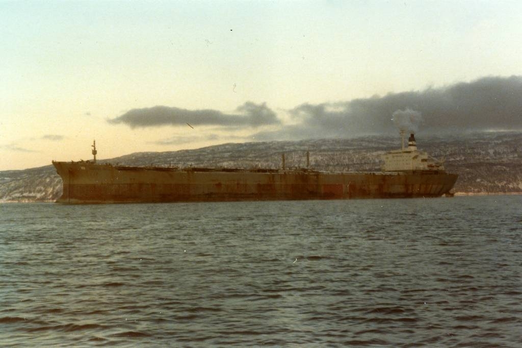 Malmskip på Narvik Havn.