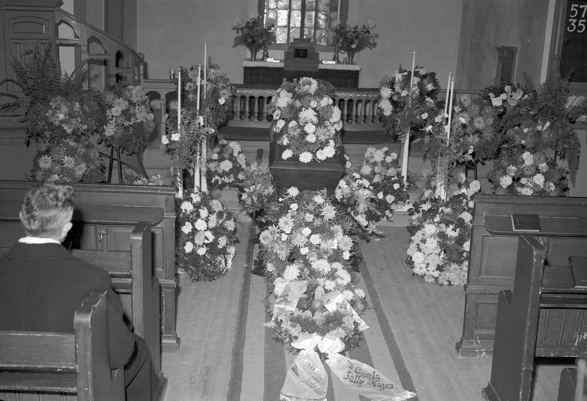 Lindmans begravning i Bomhus kyrka