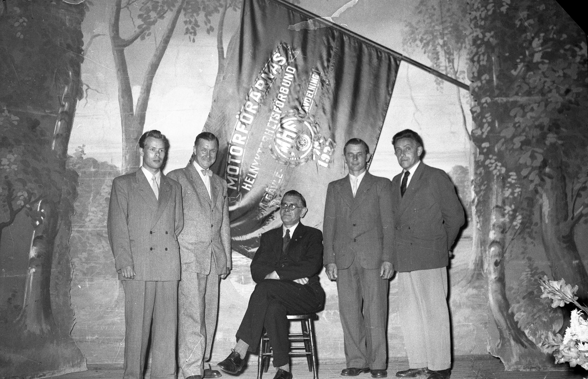 M.H.F. Motorförarnas helnykterhetsjubileum från invigningen på NTO-lokalen. Den 8 september 1949