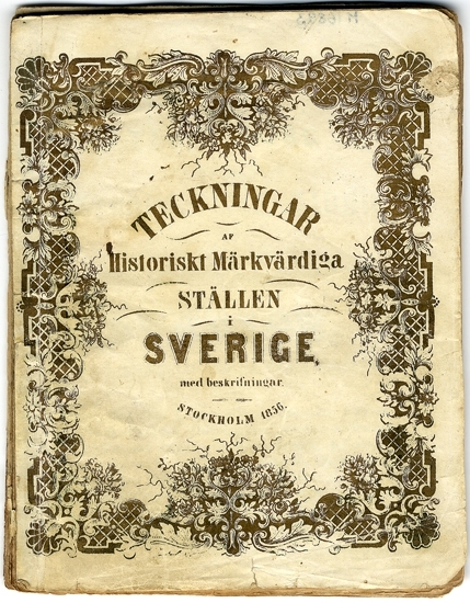Häfte med litografier och förklarande text.
Omslag i vitt och guld med ornament i nyrokoko.
Sverige