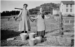 To kvinner med børtre