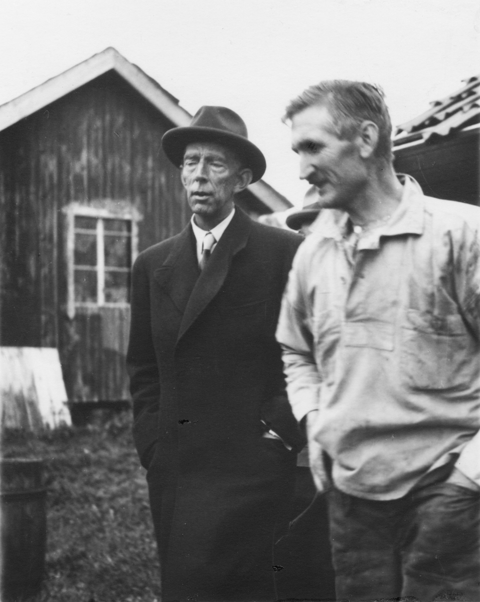 Prins Wilhelm och fiskare Viktor Nordin.

