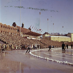 Store Skøyteløp på Bislet. Oslo.