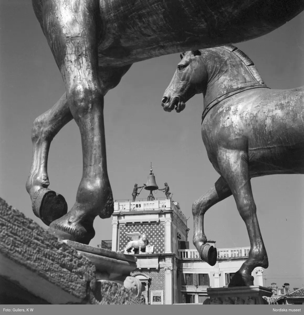 De grekiska hästarna på Markuskyrkans fasad