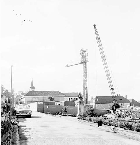 Byggnation av Medborgargården i Gränna år 1969