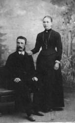 Ola Pollmo (f. 1862) og kona Anne Pollmo (f. Lund 1867)
