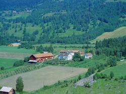 Flyfoto, Lillehammer, Gård. Fagstad Gård, Kringsjåvegen 72 o