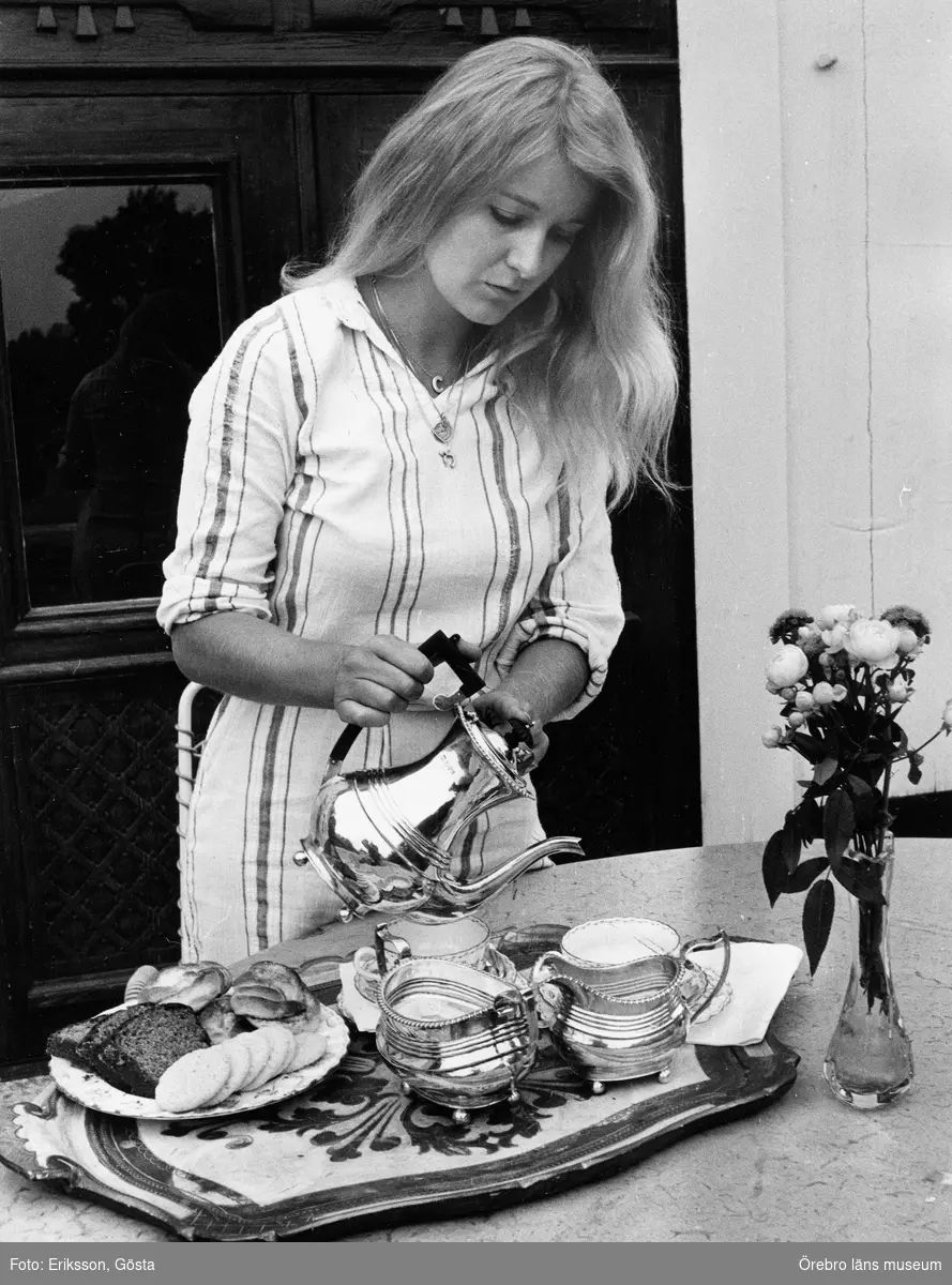 Carolyn Lagerfelt, skådespelerska.
Bilden publicerad den 6 september 1975.
