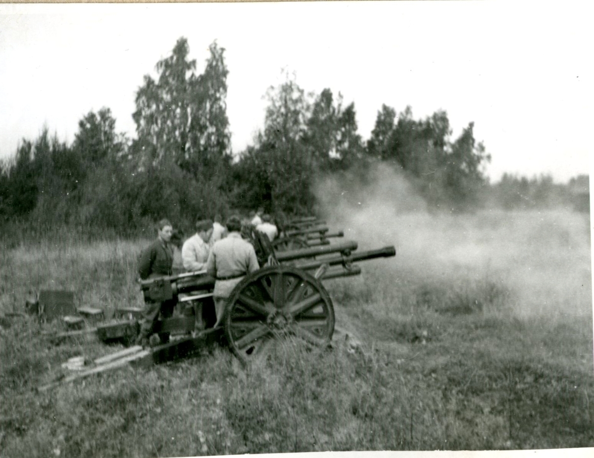 Kanon m/1940, 7,5 cm. Villingsberg, Närke.
