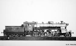 Leveransefoto av damplokomotiv type 26c nr. 433 fra SLM