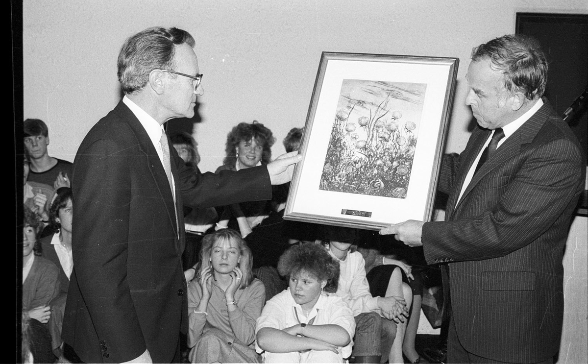 Utdeling av Rælingen kommunes kulturpris 1985