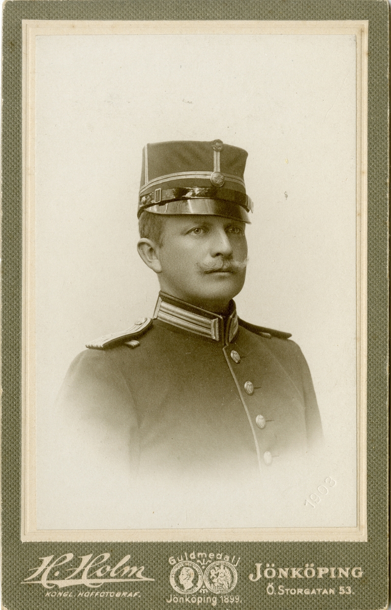 Porträtt av löjtnant vid Södra skånska infanteriregementet I 25.