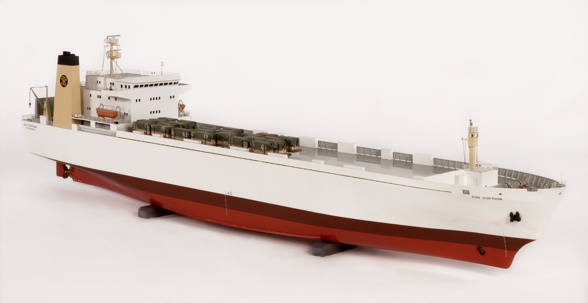 Fartygsmodell av Ro-ro-fartyget JOH GORTHON.