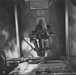 Kobling mellom lokomotiv og personvogn på museumsbanen Ursko