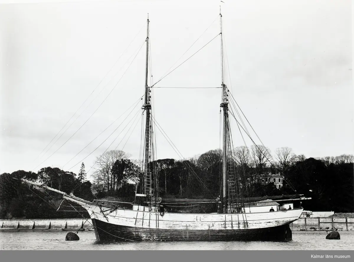 Kapten Rob Edvall. Byggd 1899 i Windau, Ryssland. Köpt till Kalmar 1904. Ägdes av sjökaptenen M U Petersson, Kalmar. Förliste under kriget, men var då redan såld.