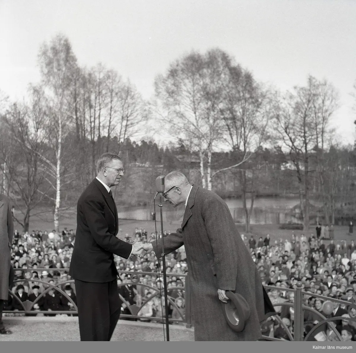 Gustaf VI Adolfs Eriksgata i Kalmar län 15 - 18 maj 1954.