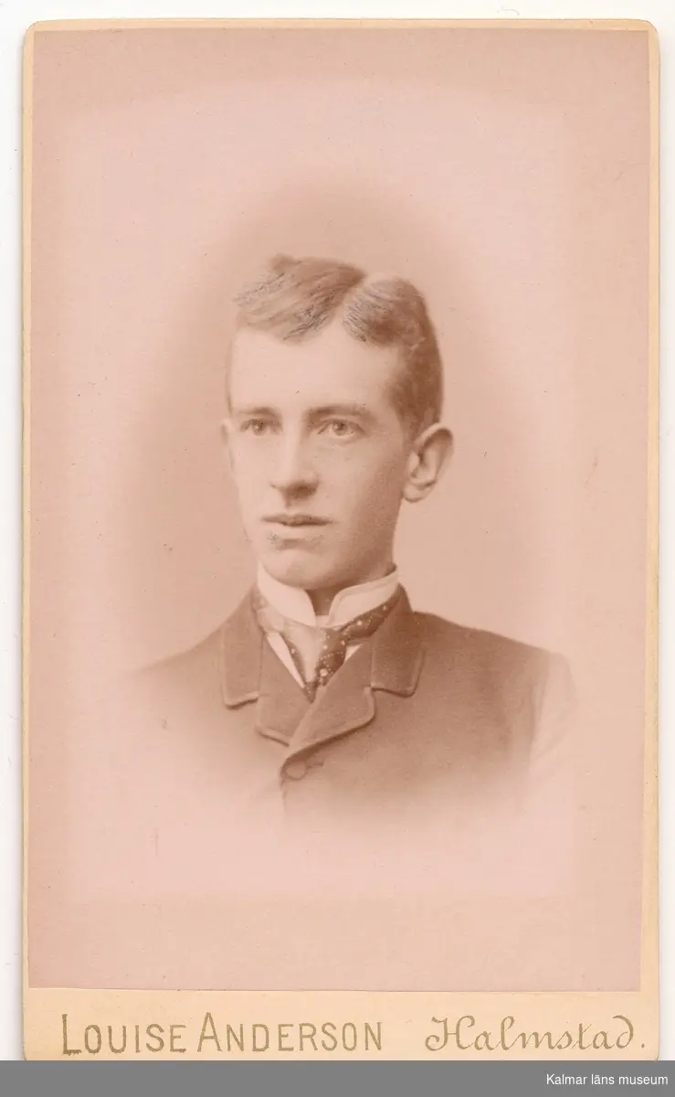 Porträtt på Postexpeditör Carl Hagstedt.