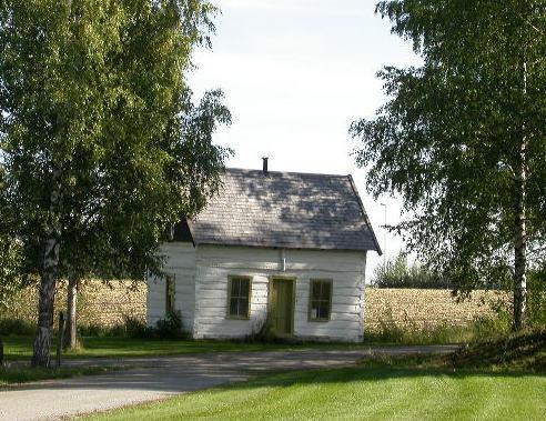 Kindredhuset, et tømmerhus på friluftsmuseet til Norsk Utvandrermuseet