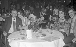 Nyttårsaften 1972. Saga Hotel. Dansebilder - bordbilder.