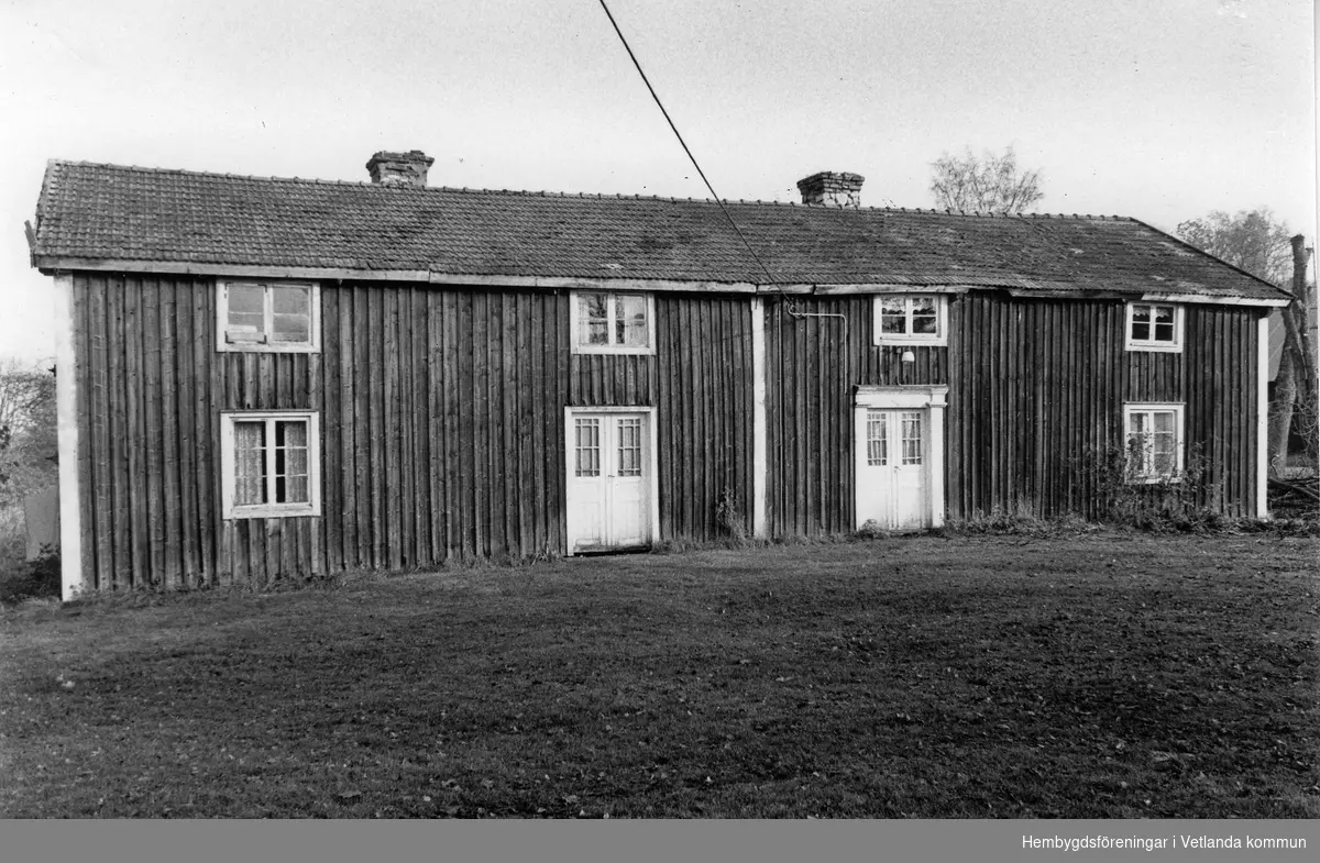 Parstuga i Hökås Bilden är tagen 1981, Parstugan var den 