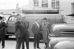 Besøk av Hollands sivilforsvarssjef, angående befaring av ma