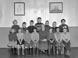 Klassebilde fra Dahle skole i Kristiansund per 1955. Fra Nil