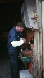 Egning i garasjen til Oskar. Fisking med line, september 199