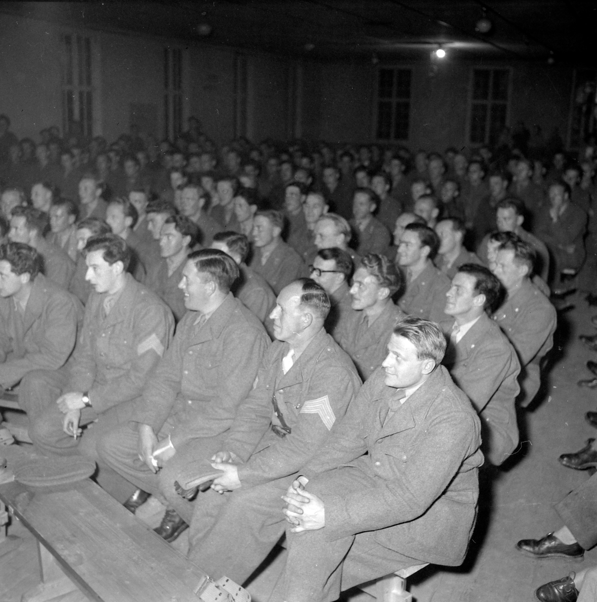 Underholdning for soldater i Øysand leir