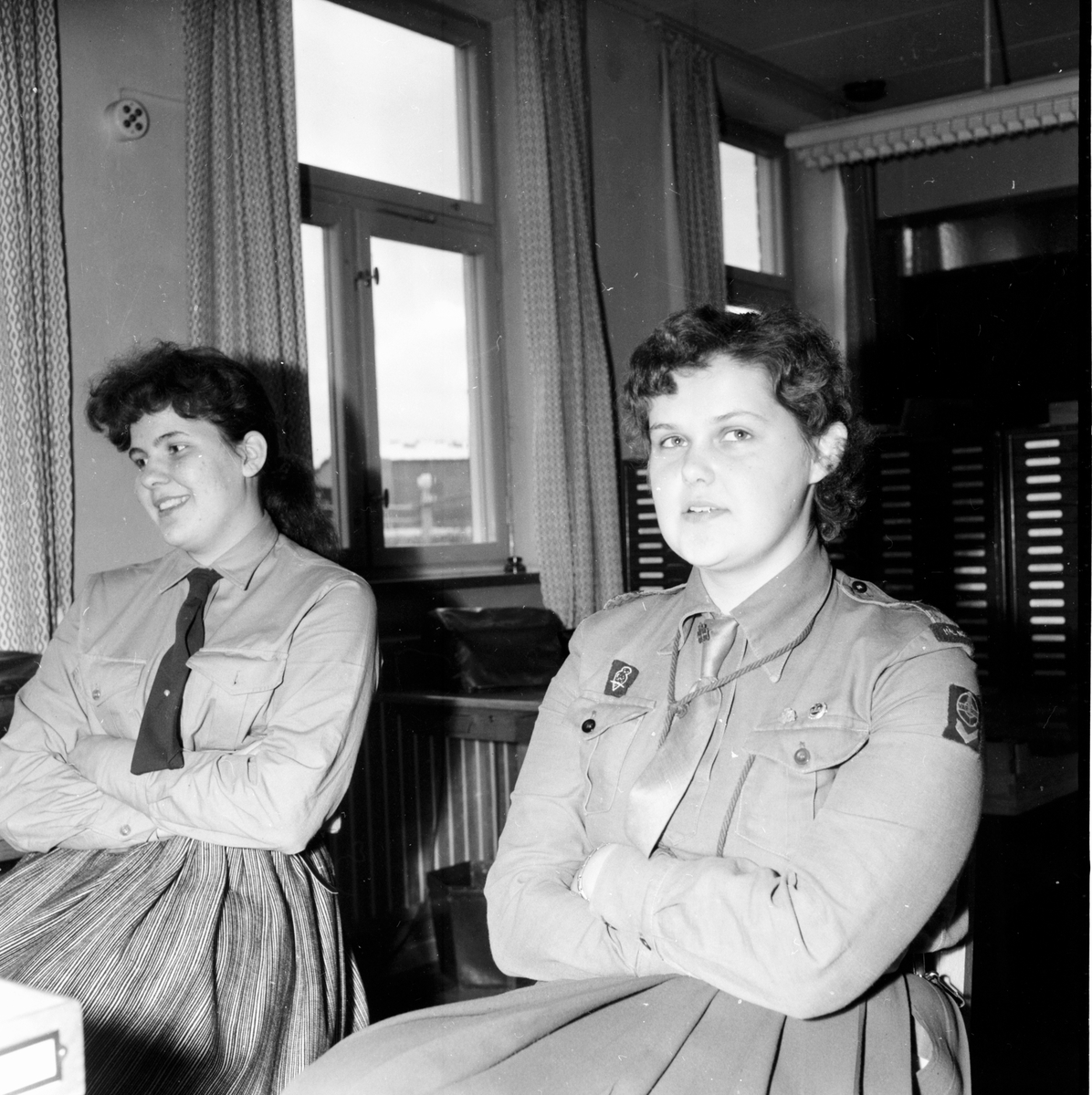 Scouter på höstträff.
10/11 1957