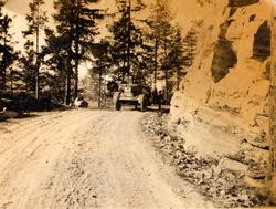 Parti av vegen mellom Sollihøgda og Sundvollen 1925