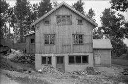 Hus under oppføring i Bjørnsgårdlinna i Østre Toten. Det er 