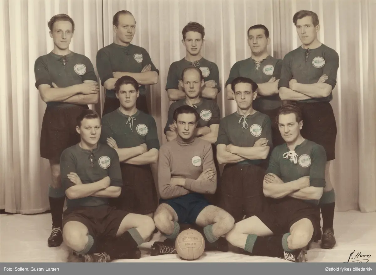 Glemmen Idrettslag, fotballag 1957, alle personer ukjente.