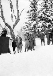 Hovedlandsrennet 1927.  I Gamle Lysgårdsbakken.  Fra kongetr